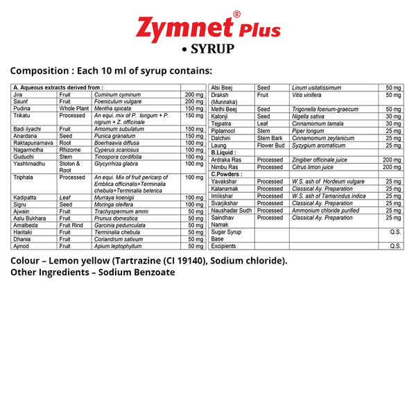 Buy Zymnet Plus Syrup 100ml Online at Low Price in India – AIMIL