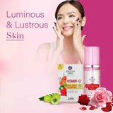 Ayouthveda Luminous Skin Combo: Vitamin-C Face Pack Powder (10g × 8), Gulab Jal (100 ml)