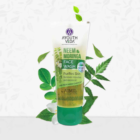 Ayouthveda Neem and Moringa Face Wash (Pack of 2 : 50gm each)